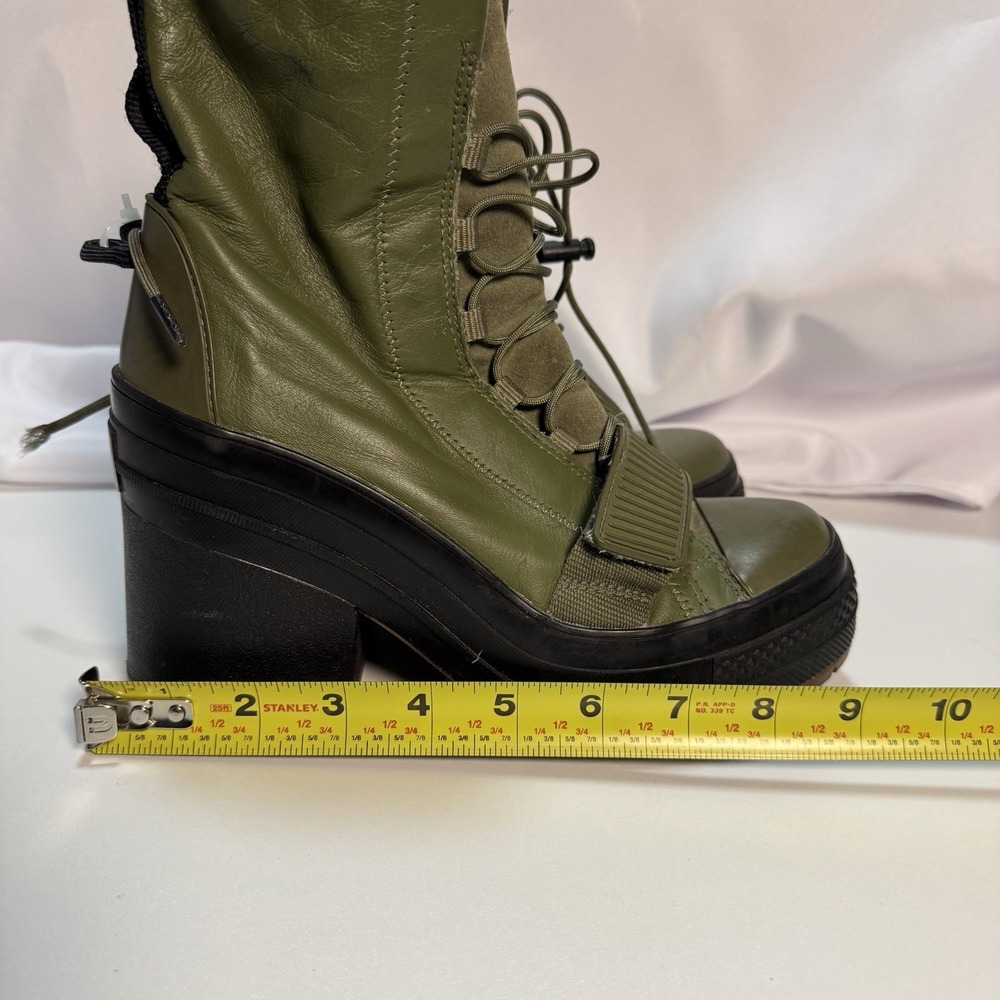Converse Chuck Taylor Women Size 6.5 All Star Platform Boots Moss Green GR82 - Picture 11 of 11